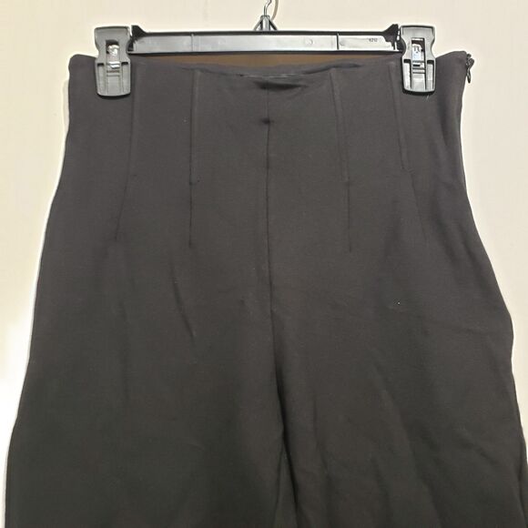 Zara Body Slimming Leggings Trousers Medium Black Side Zipper - Picture 4 of 8